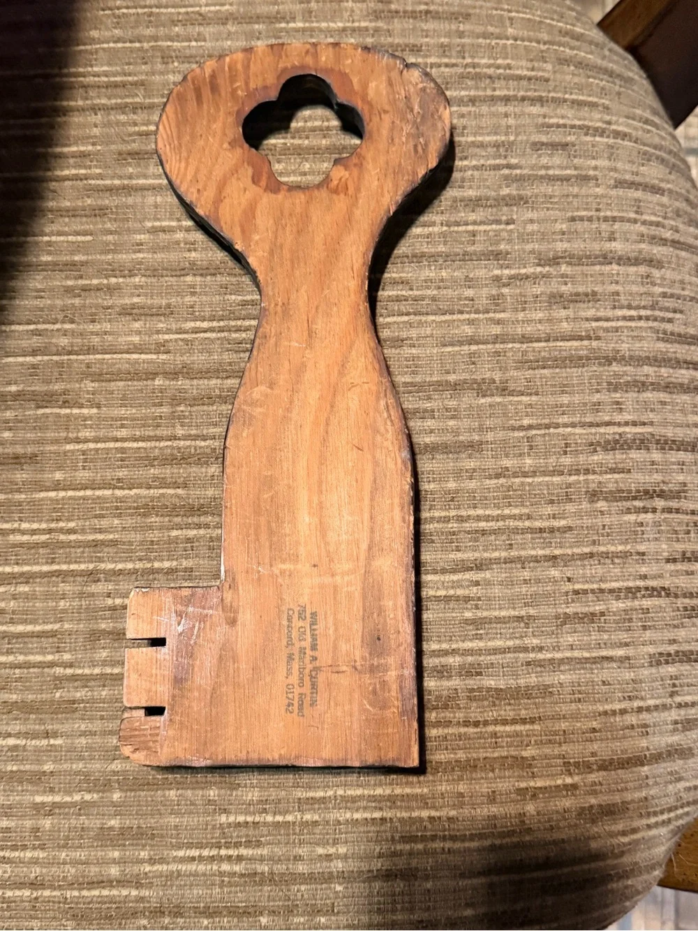 Vintage Wooden Key Wall Hook Rack Rustic Farmhouse Cottagecore Decor